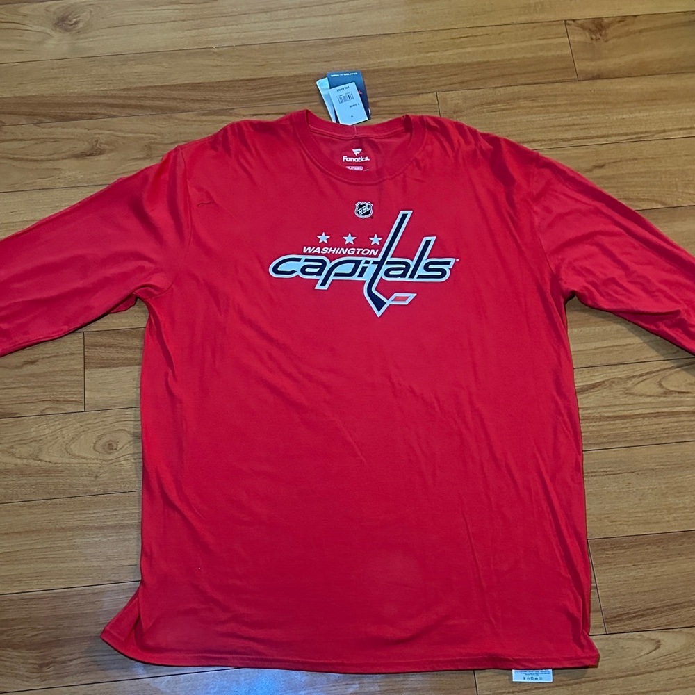 Fanatics Washington Capitals TJ Oshie Red Long sleeve Tee. Men’s size 2XL